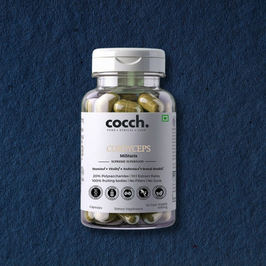 Stamina Surge Capsule - Cordyceps + Cacao Extract | Designed for Peak Performance and Vitality