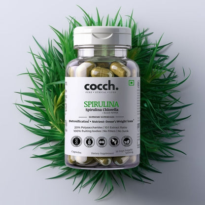 Vital Green Capsules - Spirulina & Black Pepper Extract