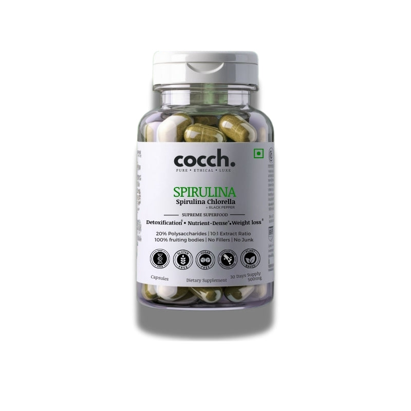 Vital Green Capsules - Spirulina & Black Pepper Extract